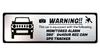 Honami Works Jimny JB64 Security Emblem with Dash and GPS Tracker Sticker 24-Hour Surveillance, Cam,