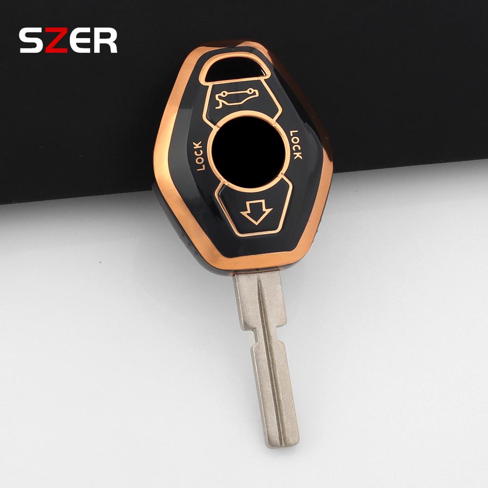 Tpu Smart Car Key Case Cover Shell For Bmw X3 X5 Z3 Z4 3 5 7 Series E38 E39 E46 E83 1998-2005 Holder Bag Keychain Accessories