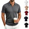Herren Freizeit Hemd mit Kragen Polo Kurzarm T-Shirt Lässiges Oberteil Lässiges Alltagsoutfit