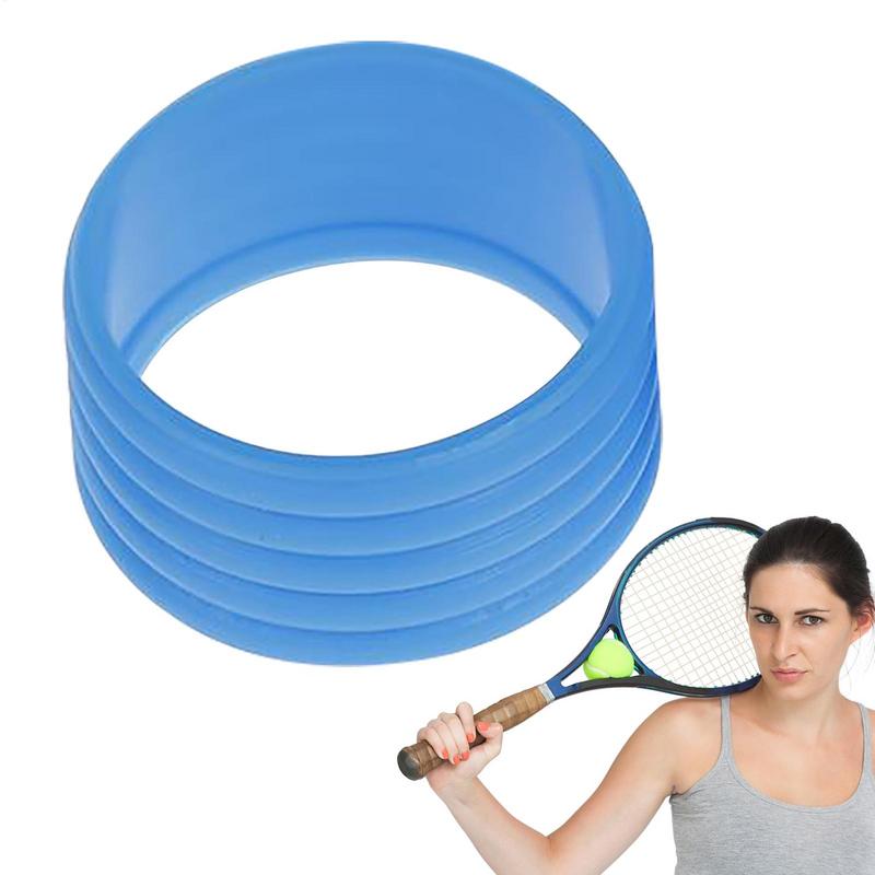 Silicone Tennis Racket Grip Ring Handle Closure Rubber Sweat-absorbing Band Fixed Stretchable Handle Tennis Accessories