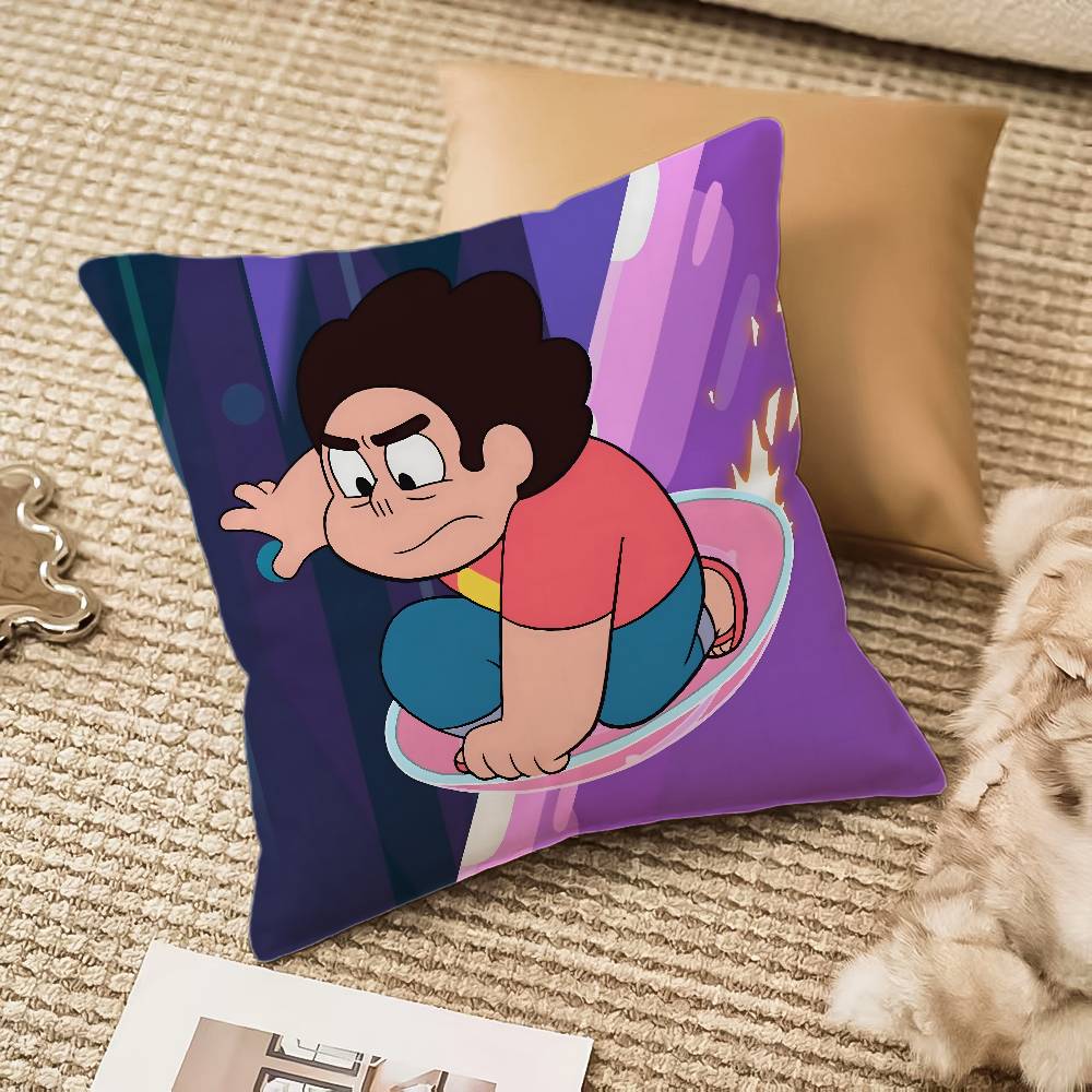 Cute S-Steven Universe Pillow Case Sofa And Living Room Decorative Cushion Covers Dust-proof And Mite-proof Invisible Zipper