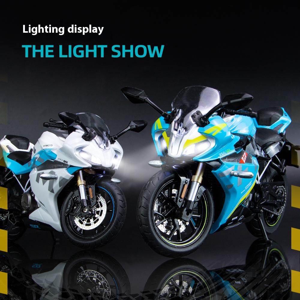 1/12 CFMOTO 250SR Motorradmodell, Simulierte Legierung Druckguss Kinderspielzeug, Motorradgeschenke für Jungen, Auto-Dekoration
