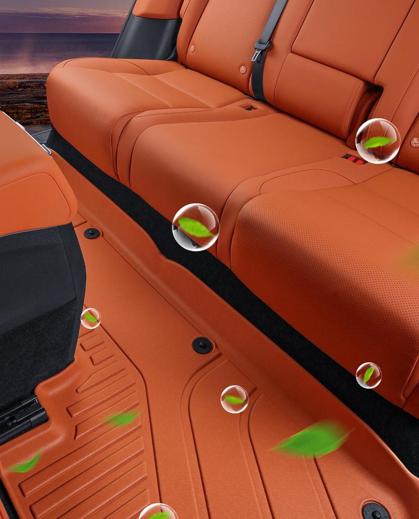 Custom Fit L6 L7 Double Layer TPE Trunk & Floor Mats - Original Car Color