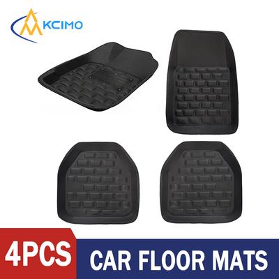 4 Pezzi Tappetini Auto Neri Tappetini Tappeti Tappeti Car Styling Antiscivolo e Durevole Universale Per Tappetino Auto Accessori Interni Auto