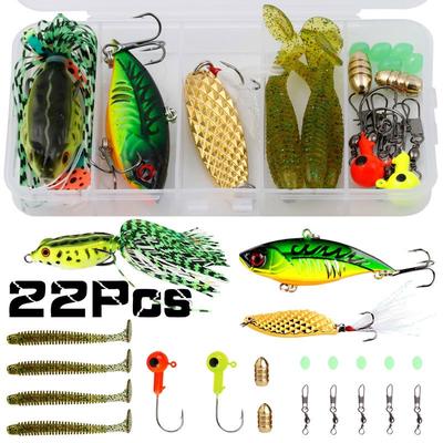 Fishing Lures Baits Including Crank Baits Spinner Baits Topwater Lures Fishing Gear Lures Kit Set