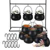 Decoraciones de Halloween, Soporte de Caldero de Bruja para Dulces, Soporte de Tarro Desmontable de 3/6/9 Piezas para Recuerdos de Fiesta de Halloween