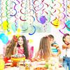 6/12Pcs Pvc Curling Spiral, Party Decoration Party Theme Decorations Dangling Spirals Pendant Party Spiral Birthday Party