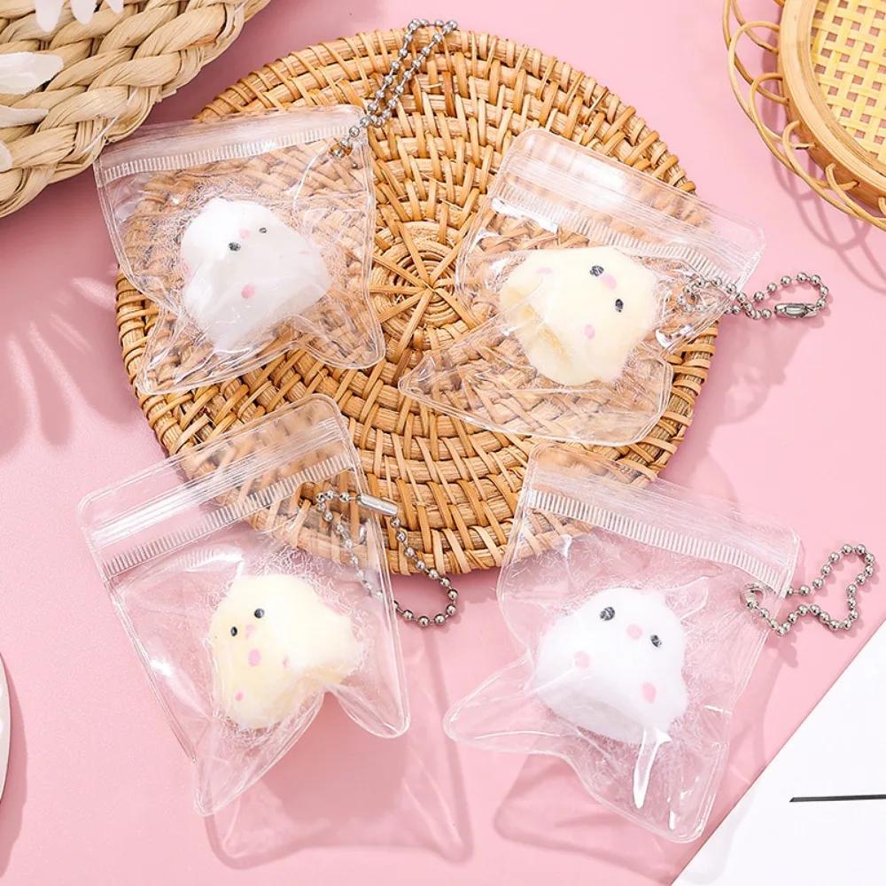 1/2 stk Miniatyr Sakte Rebound Lindring Klemleker Klebrig TPR Squishy Mini Kylling Stressavlastningsleker Squishy Ny Fidget Rekvisitt
