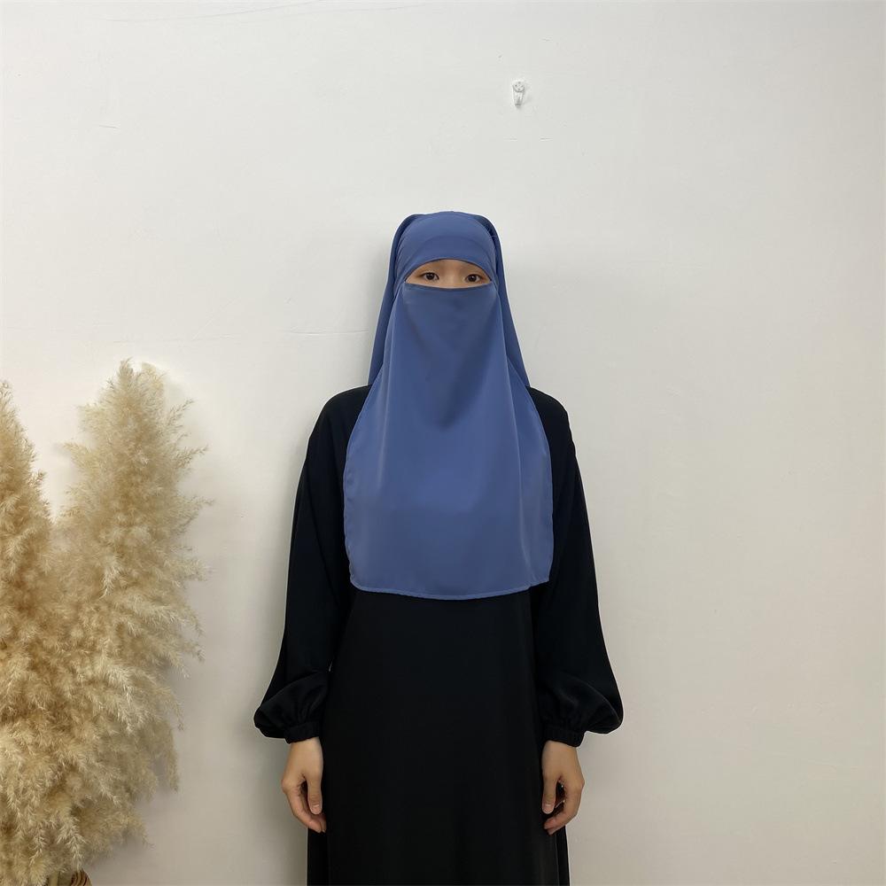 Women Fashion High Quality Hijabs Girl Muslim Ethnic Scarves Shawls Adjustable Nylon Headscarf Turkish Daily
