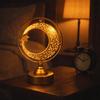 Hollow Ramadan Night Light Gold Mooon LED Desk Lamp Eid Mubarak Crescent Lamp  Living Room