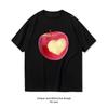 Heart Apple tshirt woUnisex Unisex Summer fashion Casual cotton printed t shirts Oneck Shortsleev Creative Gift tee