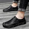 Fashion Men's Loafers Handmade Leather Men's Casual Shoes Autumn Comfortable Mens Designer Shoes Men Classic Zapatillas Hombre 38-47