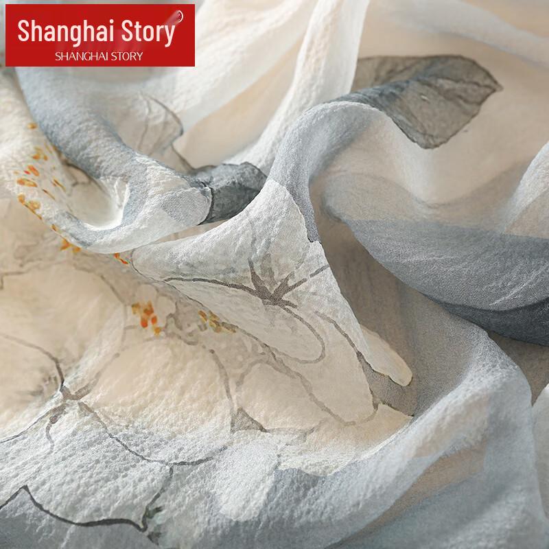 Shanghai Story 100% Mulberry Silk Printed Scarf