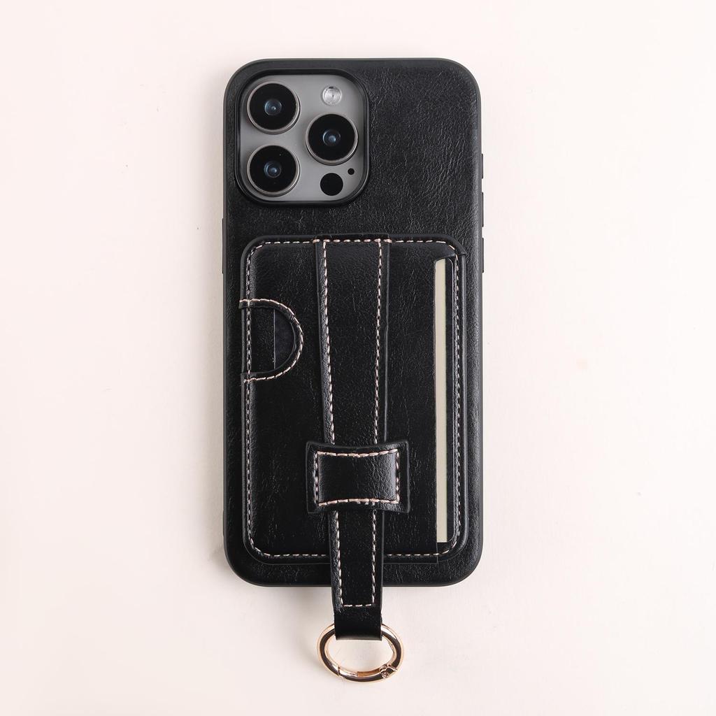 IPhone 17 Pro Hülle mit Umhängeband, Kartenhalter und Geldbörse—Passend für Apple 16 Pro Max, 12 und 14 Modelle