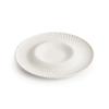 Pure White Relief Texture Ceramic Dessert Plate Serving Snack Pasta Sushi Plates Restaurant Tableware