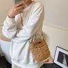 Women's Summer Knitting New Crossbody Woven Bucket Bag Niche Design Seaside Vacation Beach Bag Tide