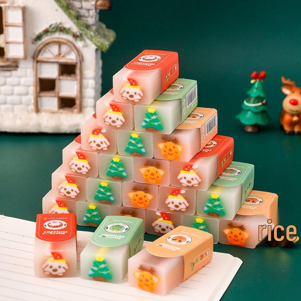 Jultecknad suddgummi: Perfekt för studenter - Perfekt för prov, skissande & klistermärkesfria teckningar