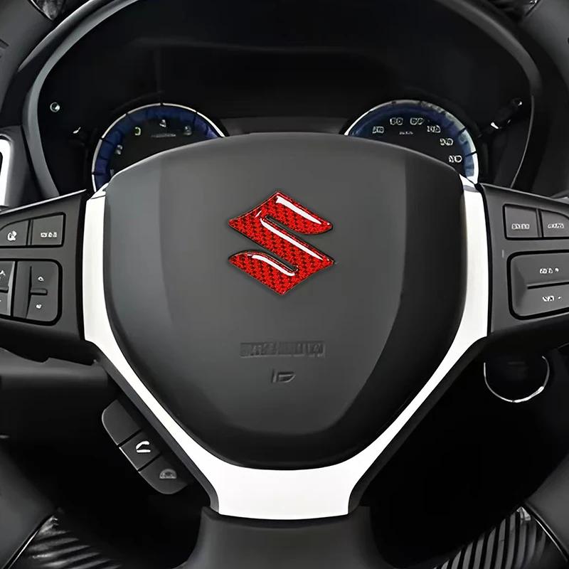 GMRT3 Inner Modified Decal Carbon Fiber Car Steering Wheel Badge Epoxy Sticker for SUZUKI Vitara Alivio Vehicle Styling Accessories