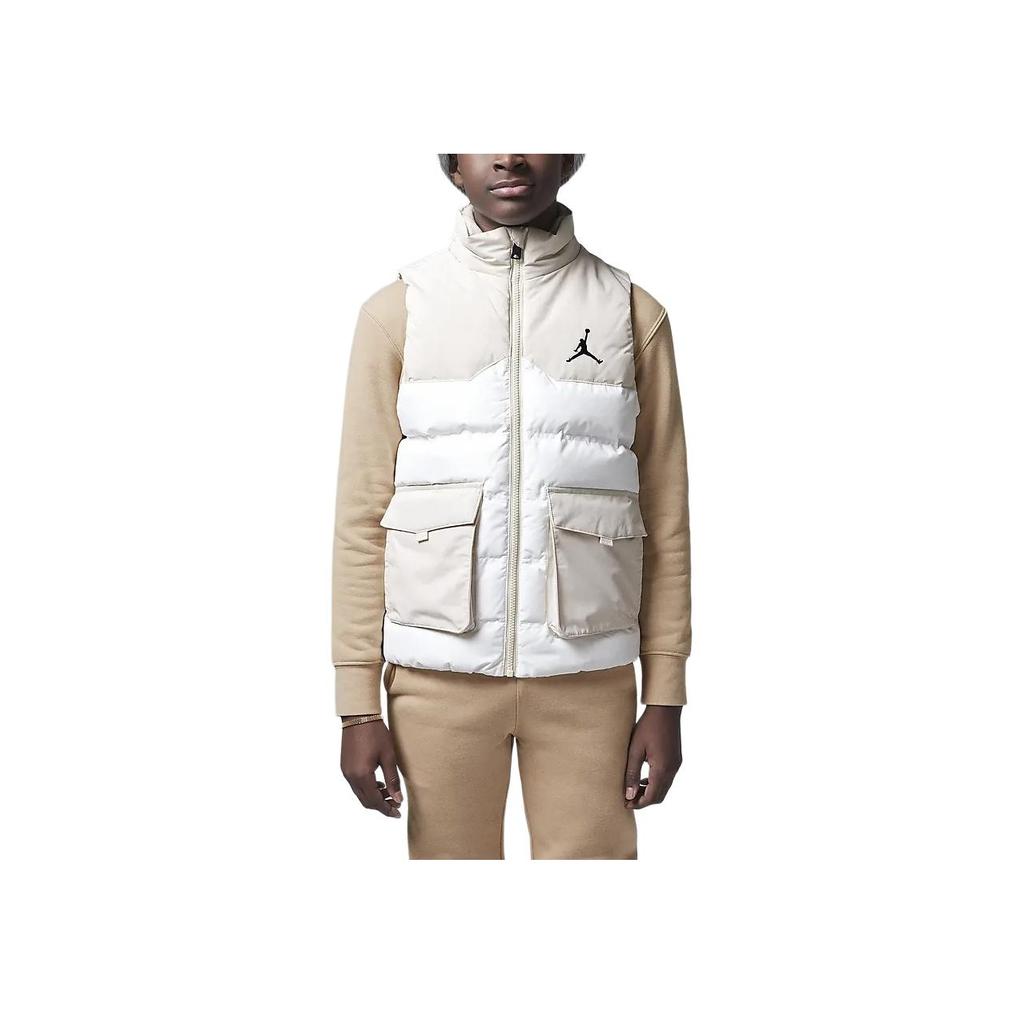 Jordan Logo Versatile Three-Proof Down Vest Kids Vests Off-White HQ8120-133