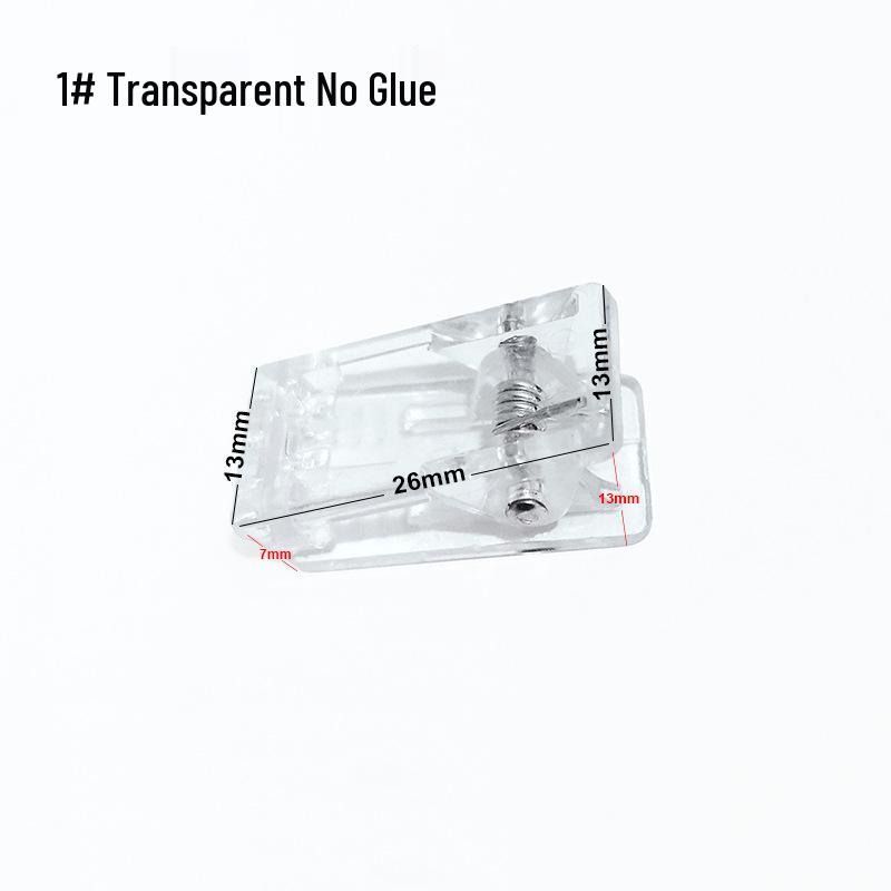 Clear Double-Sided Acrylic Plastic Clips - Versatile Office & Photo Stationery