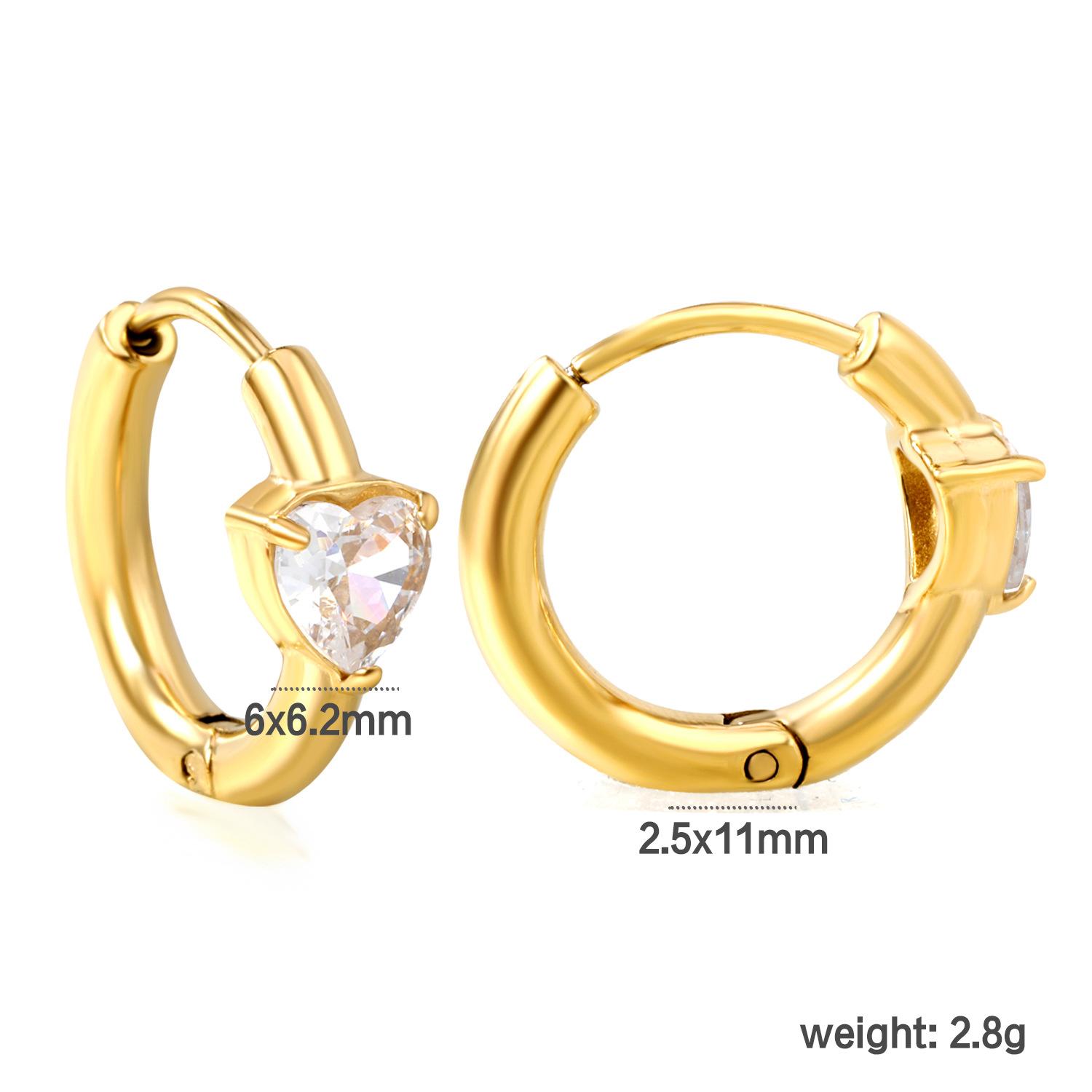 

Luxury Zircon Geometric Earrings Fashionable High-End Ear Clips for Women Stylish Accessories 18K