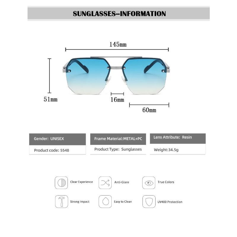 Square Sunglass Men Vintage Sunglasses Women Fashion Glasses