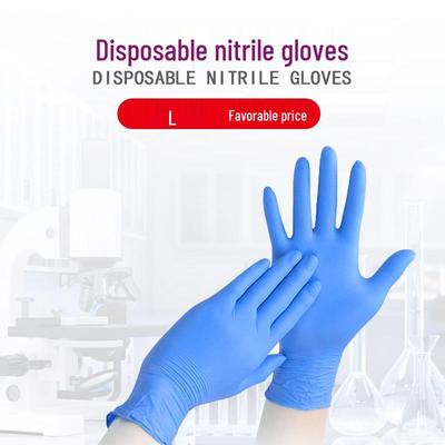 Oil-Proof Food-Grade Powder-Free Disposable Nitrile Gloves