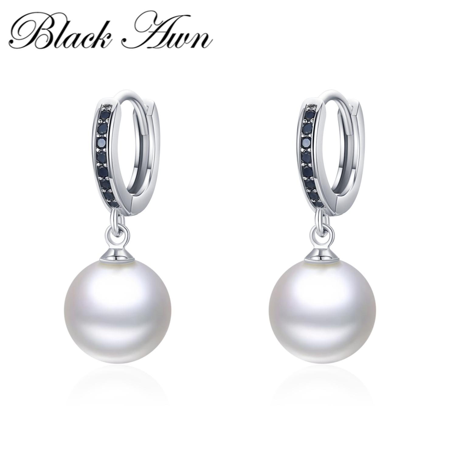 

Черные серьги-подвески Black Awn с жемчугом и украшениями