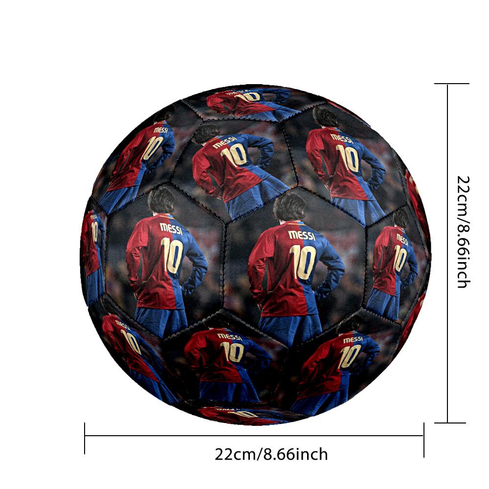 Messi 10 Number Football Jersey Prints Size 5 Football Machine Sewn Indooroutdoor Universal Football Perfect Gift For Sports Enthusiasts