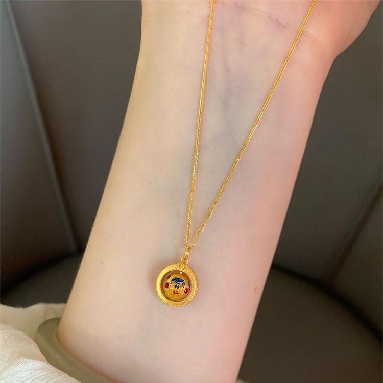 Xiaohongshu Zakilaam Tibetan-Style Retro Court Clavicle Pendant Necklace