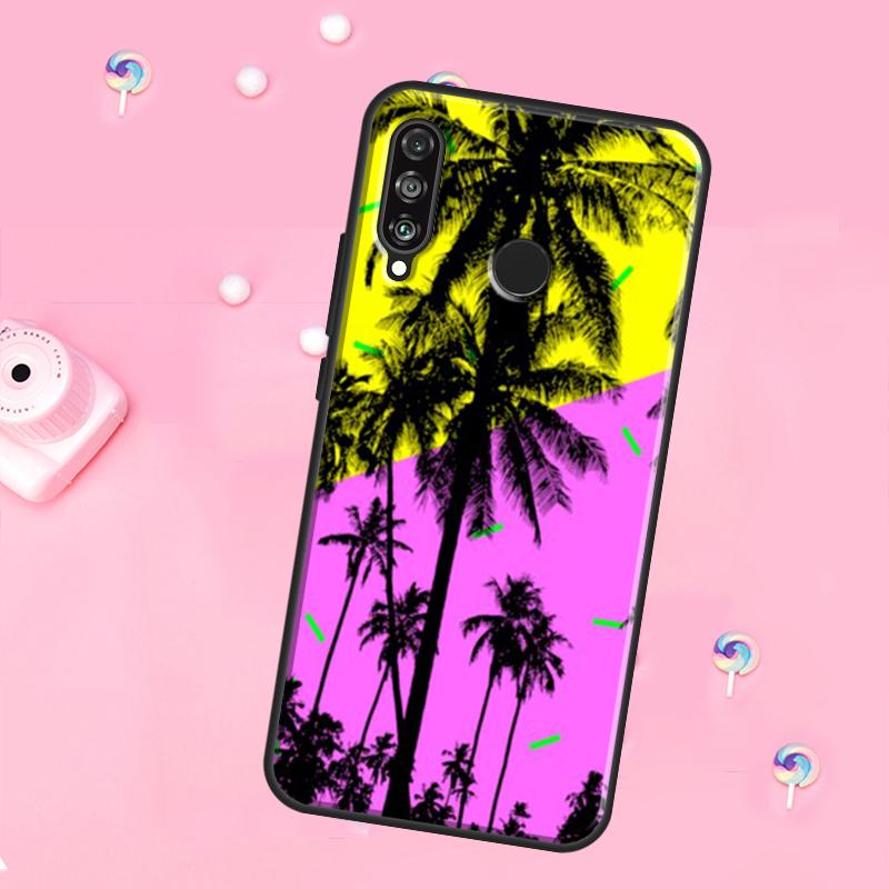 Stars Space Palm Trees For Huawei Nova 12i 7i 8i 11i 12s Y73 Y70 Y90 Y60 Y72 Y61 Y91 9 10 SE P30 Pro P40 Lite Case