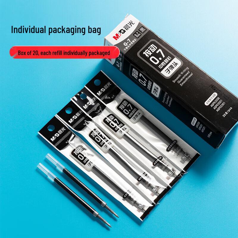 M&G 0.7mm Retractable Quick-Dry Gel Pen Refills