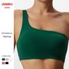 Women's Sexy Cross-Border One-Shoulder Sports Bra - Cutout Design for High-Intensity Running & Yoga