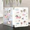 Cute Puppy Y Folded Edge Sticker Tablet Protective Case for iPad 11 Inch with Pen Slot iPad Pro13 Inch Anti-drop