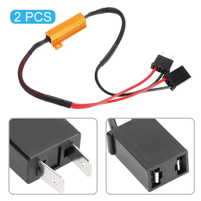 Car Load Resistor Car LED Decoders for H7 Headlight Anti Hyper Flash No Error Load Resistor Wiring Load Resistor Decoder