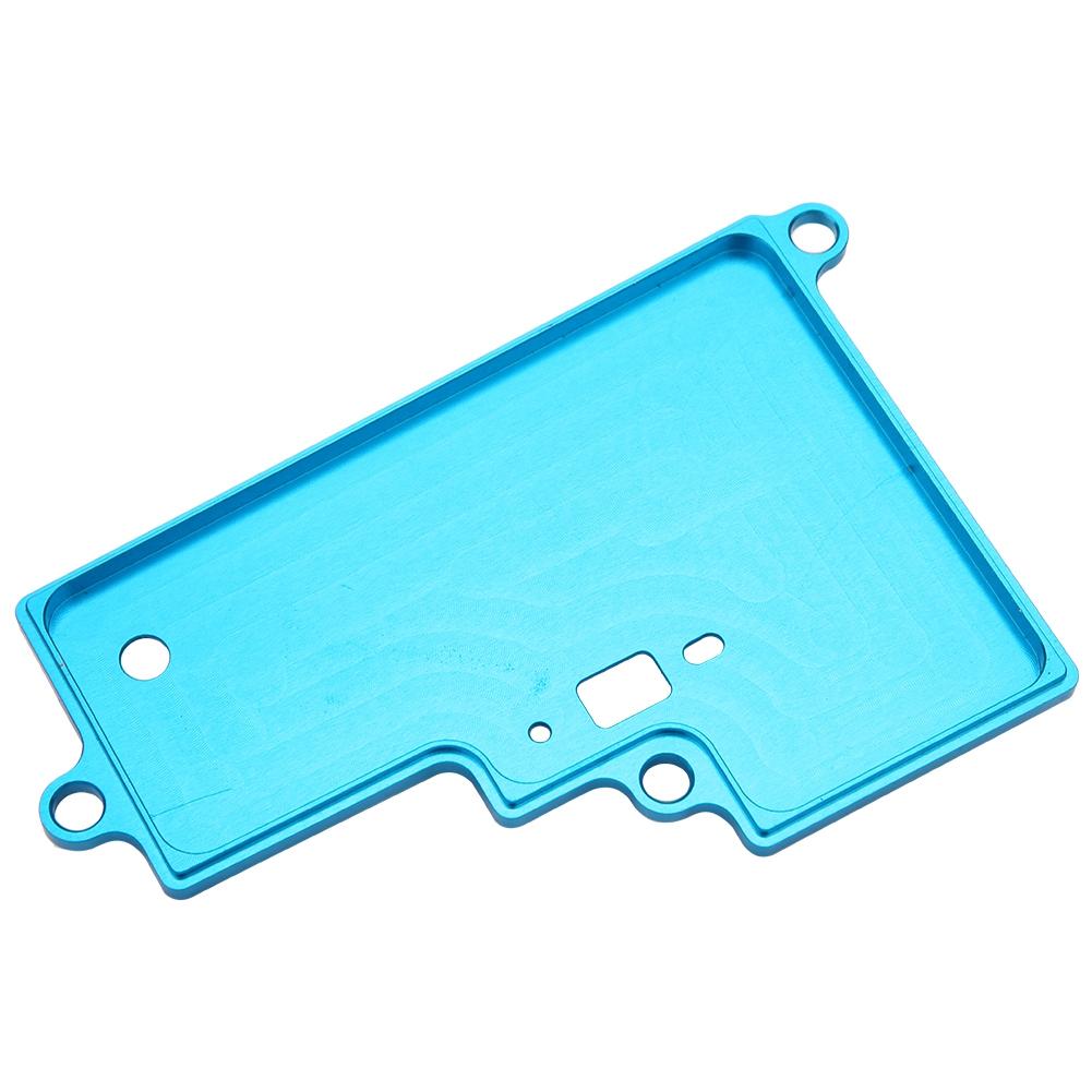 Fit for HSP 1 10 RC Oil Truck 94108 Aluminum Alloy Battery Case Hatch CoverBlue