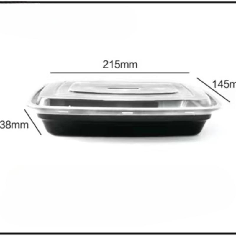 Netěsné nádoby na přípravu jídla s víkem Opakovaně použitelné, stohovatelné plastové boxy na skladování potravin pro zdravá a pohodlná jídla na cestách
