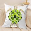 Geometric Animal Pattern Cushion Cover Soft Plush Fabric Double-Sided Printed Sofa Cushion Cover For All Seasons Home Decor Gift