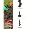 Robuster Gartenbohrer mit ergonomischem Griff & für Spitze -Setzling- Langlebige Kohlenstoffstahlkonstruktion, Bohrer für Gartenarbeit, Gemüseanpflanzung