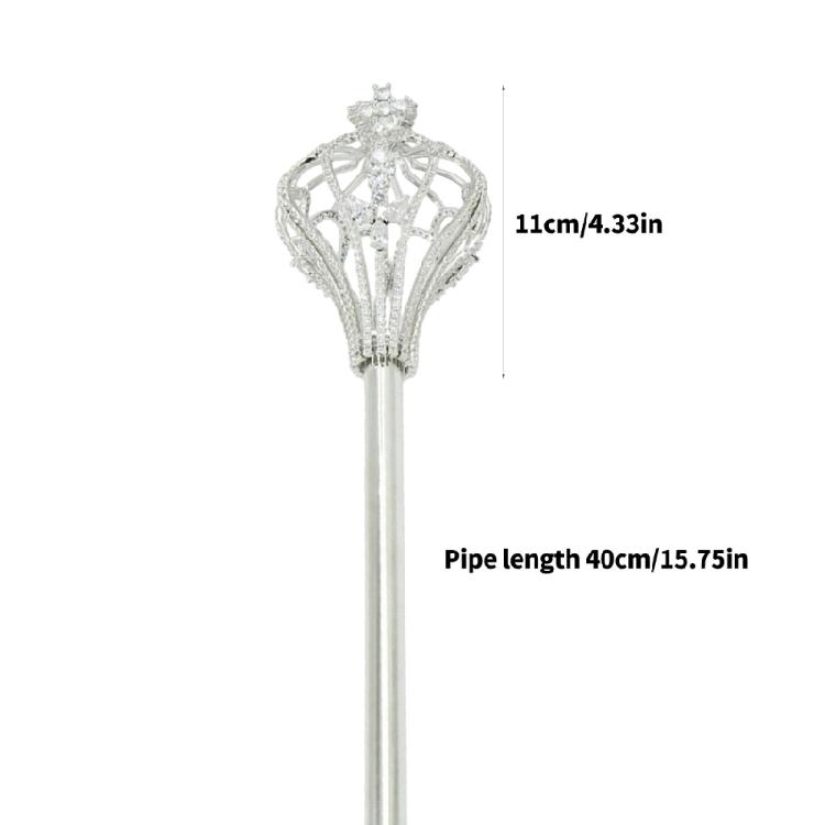 Sparkling Crystal Crown Wand Costume Accessory For Cosplay Enthusiasts Pageant Competitions