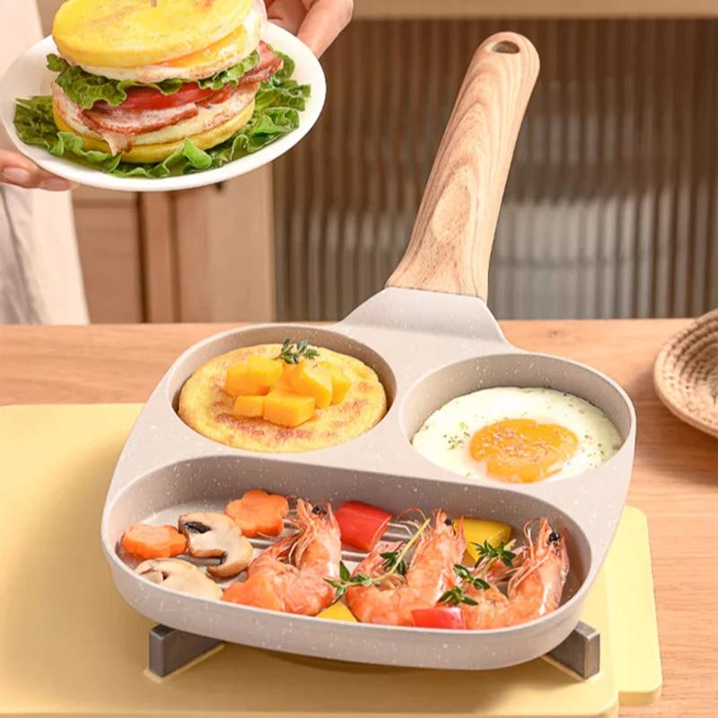 Frying Pot Pan Thickened Pan Non-stick Egg Pancake Steak Pan Cooking Egg Ham Pans Breakfast Maker Cookware Egg Cooker Cookware