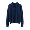 Women's 100% Cashmere Polo Neck Sweater - Autumn/Winter Versatile Loose Fit