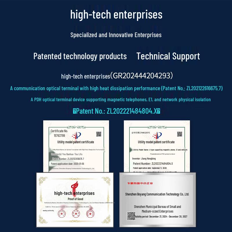BOYANG Integrated Business Telephone Optical Transceiver