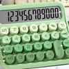 Mekanik Tuşlar Retro Daktilo Hesap Makinesi Kırtasiye Büyük Ekran Vintage Gradyan Renkli Hesap Makinesi Kullanımı Kolay Taşınabilir
