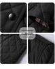 Men's Plus Size Quilted Diamond Pattern Cotton Jacket, Autumn/Winter 2025