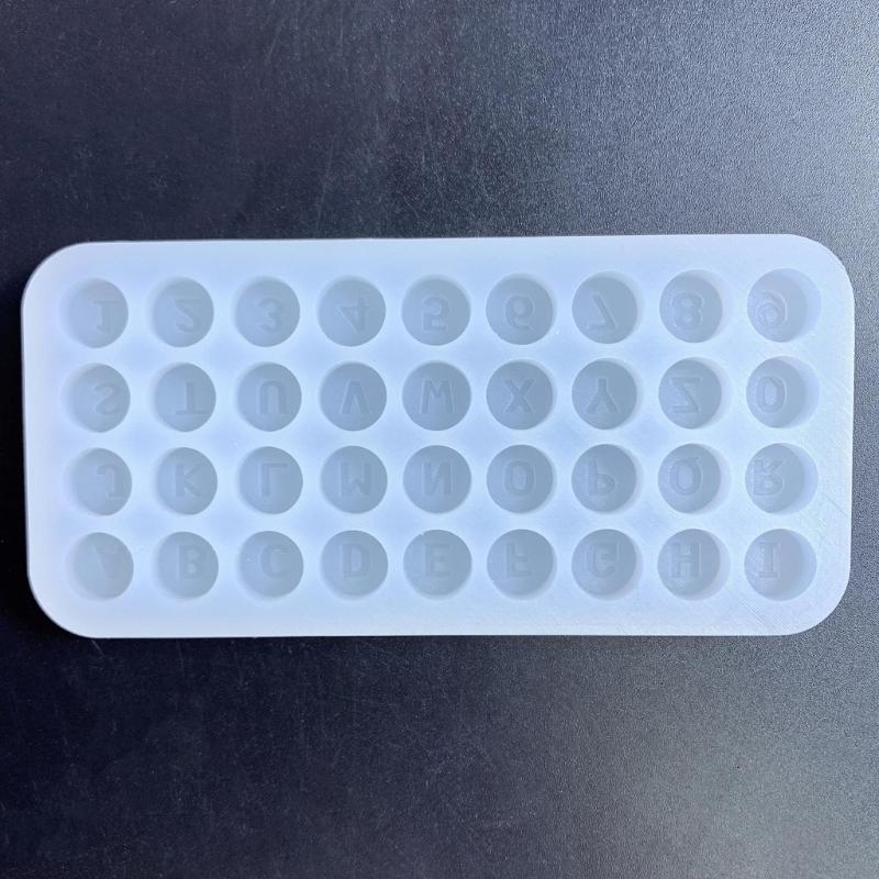 DIY Filler Letter Number Quicksand Silicone Epoxy Mold DIY Keychain Pendant Jewelry Crafting Mould for Valentines Gift