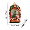 Christmas Tree Fridge Magnets Metal Santa Claus Refrigerator Sticker Creative Relief Quicksand Magnetic Stickers Decoration