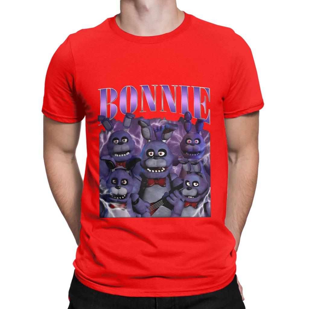 Vintage Five Nights At Freddy Bonnie Novelty Graphic 100 Cotton TShirt FNAF Tees Tops For Unisex