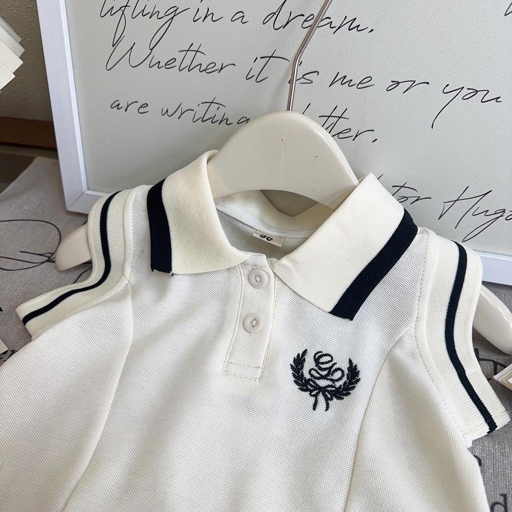 Mädchen Preppy Sommer Koreanisches Prinzessinnenkleid - Stilvolles Babykleid AXB181