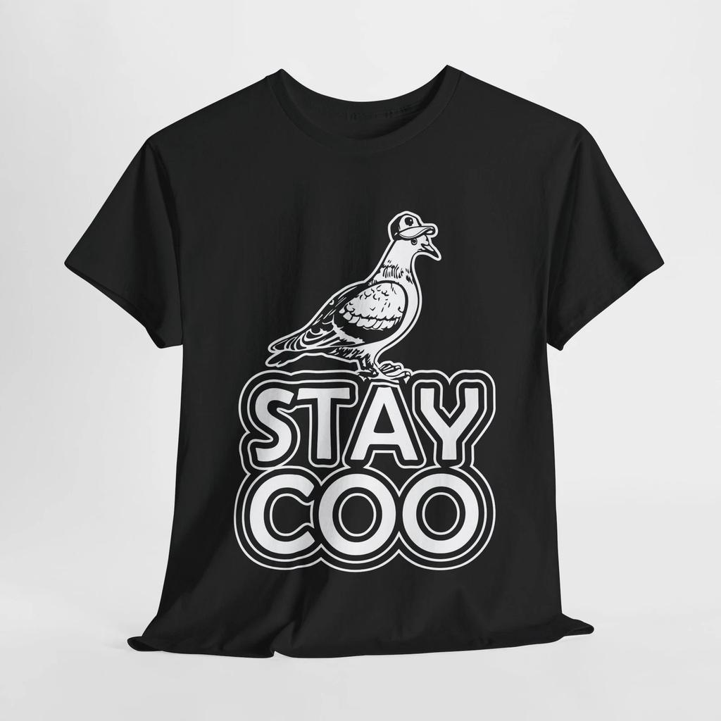 Stay Coo Funny Bird Pidgeon Shirt | Funny Trendy Internet Joke Tee | Humor Shirt